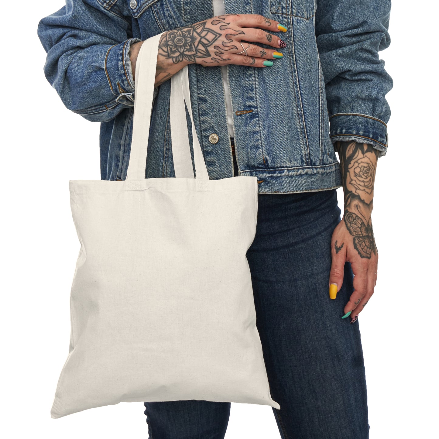 Exuma Bahamas Stingray Tote Bag — Beach Vacation Cotton Canvas Shopper