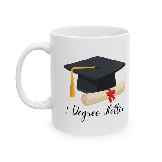Graduation Cap Ceramic Mug – "I Did It!" Coffee Cup for Grad Gifts (11oz/15oz)