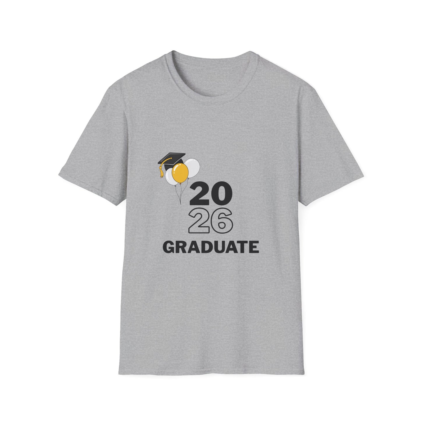 2026 Graduate T-Shirt – 2026 Graduate Tee with Cap & Balloon Design