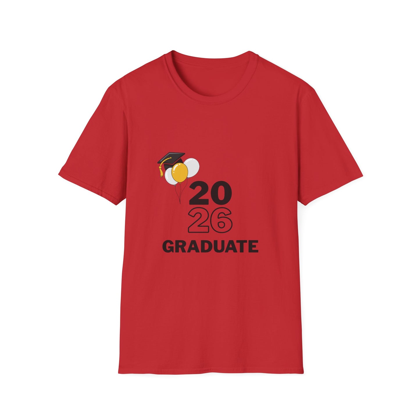 2026 Graduate T-Shirt – 2026 Graduate Tee with Cap & Balloon Design