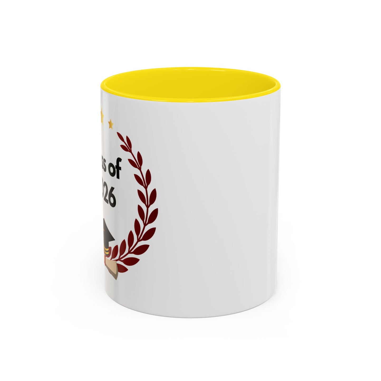 Graduation Class of 2026 Accent Coffee Mug – Personalized Grad Gift