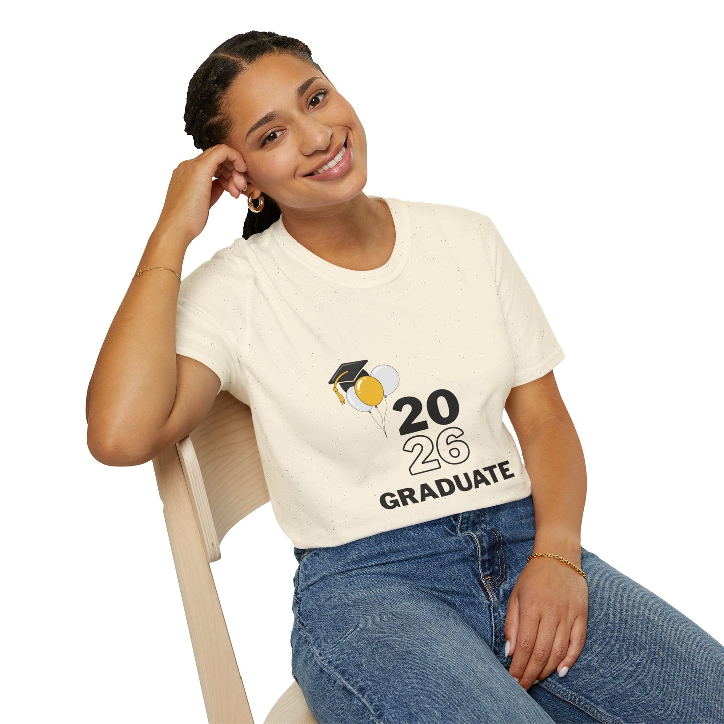 2026 Graduate T-Shirt – 2026 Graduate Tee with Cap & Balloon Design