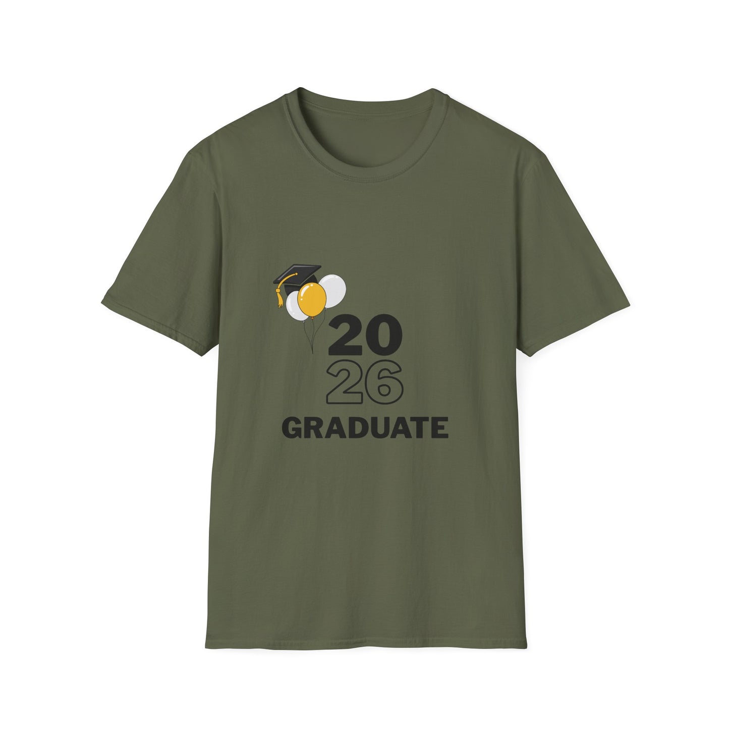 2026 Graduate T-Shirt – 2026 Graduate Tee with Cap & Balloon Design