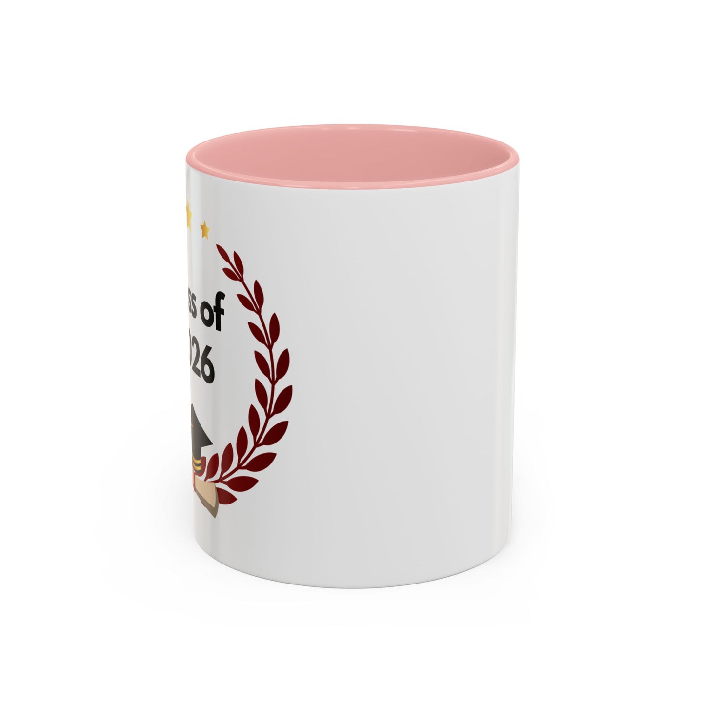Graduation Class of 2026 Accent Coffee Mug – Personalized Grad Gift