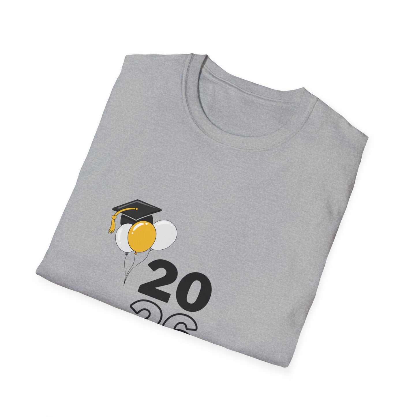 2026 Graduate T-Shirt – 2026 Graduate Tee with Cap & Balloon Design