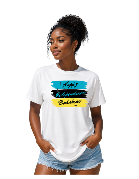 "Happy Independence Bahamas" Patriotic Tee