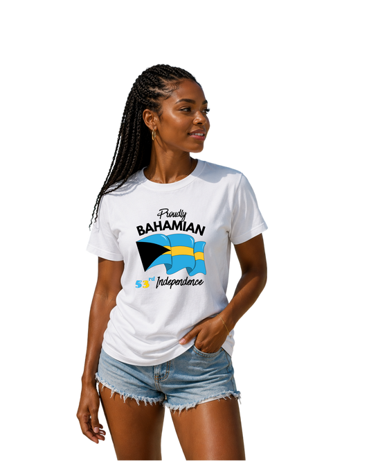 Bahamian Independence T-Shirt – "Proudly Bahamian" 53rd Anniversary Tee