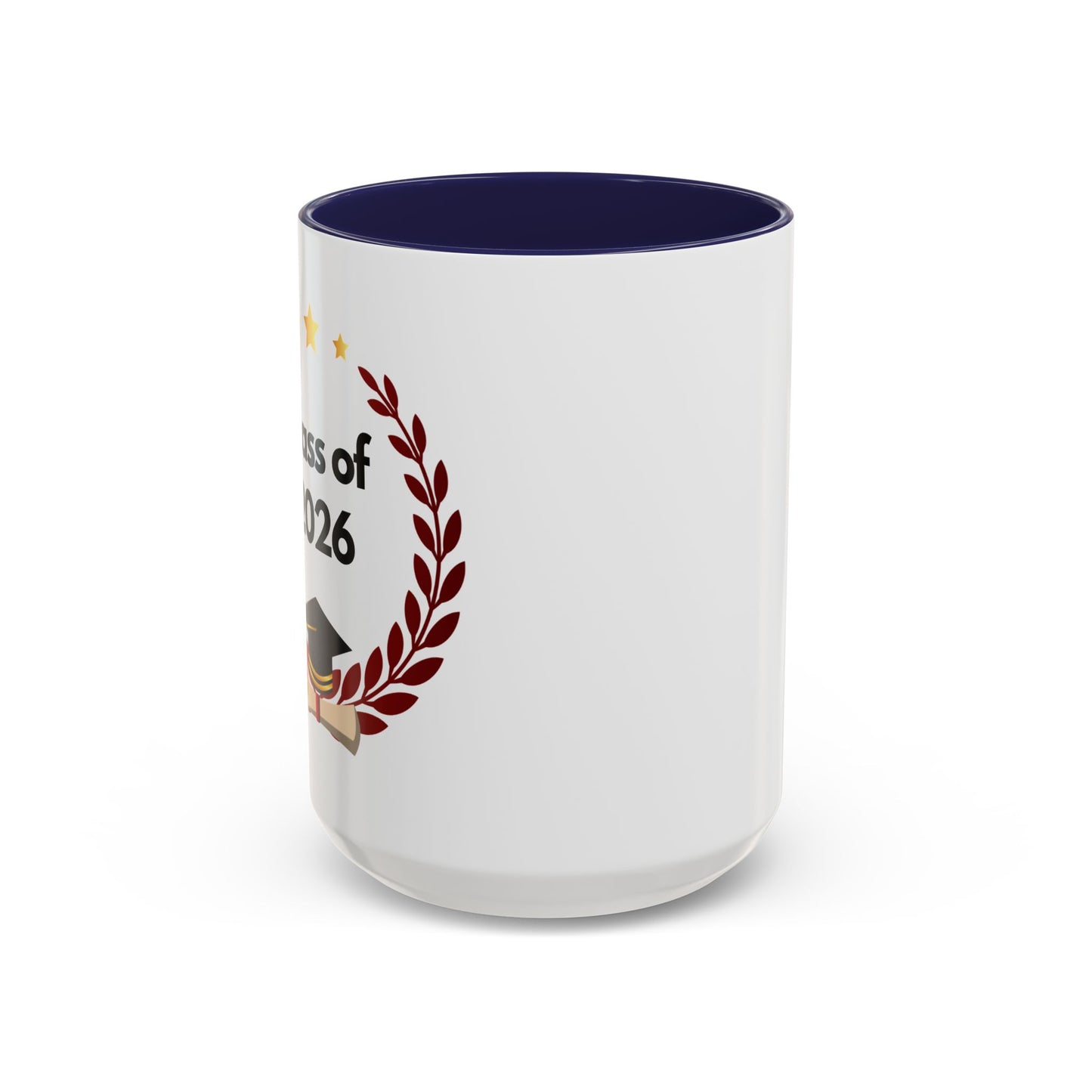 Graduation Class of 2026 Accent Coffee Mug – Personalized Grad Gift