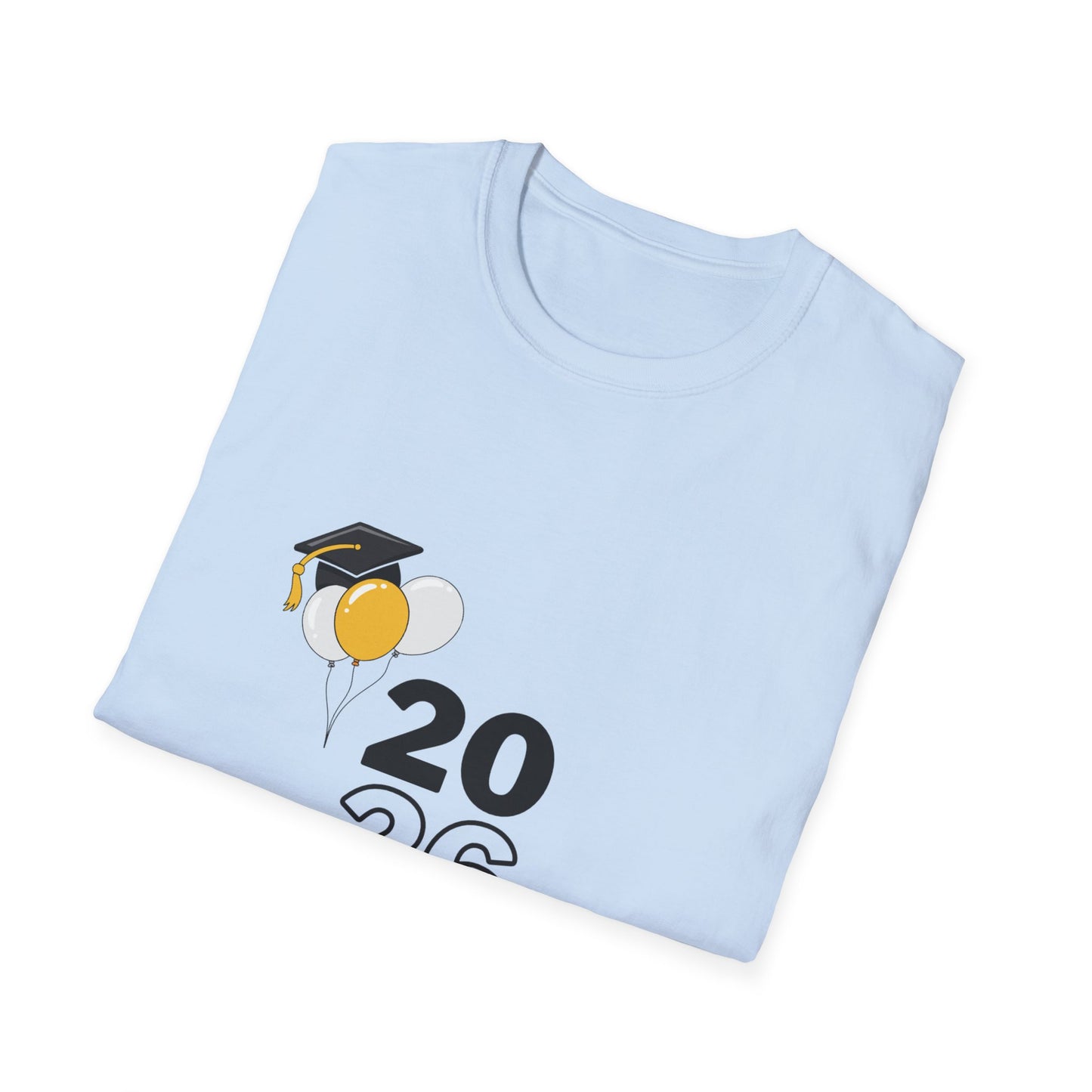 2026 Graduate T-Shirt – 2026 Graduate Tee with Cap & Balloon Design