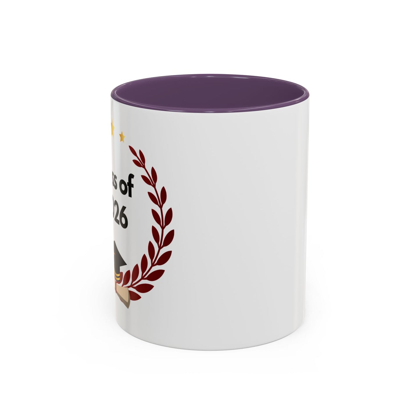 Graduation Class of 2026 Accent Coffee Mug – Personalized Grad Gift