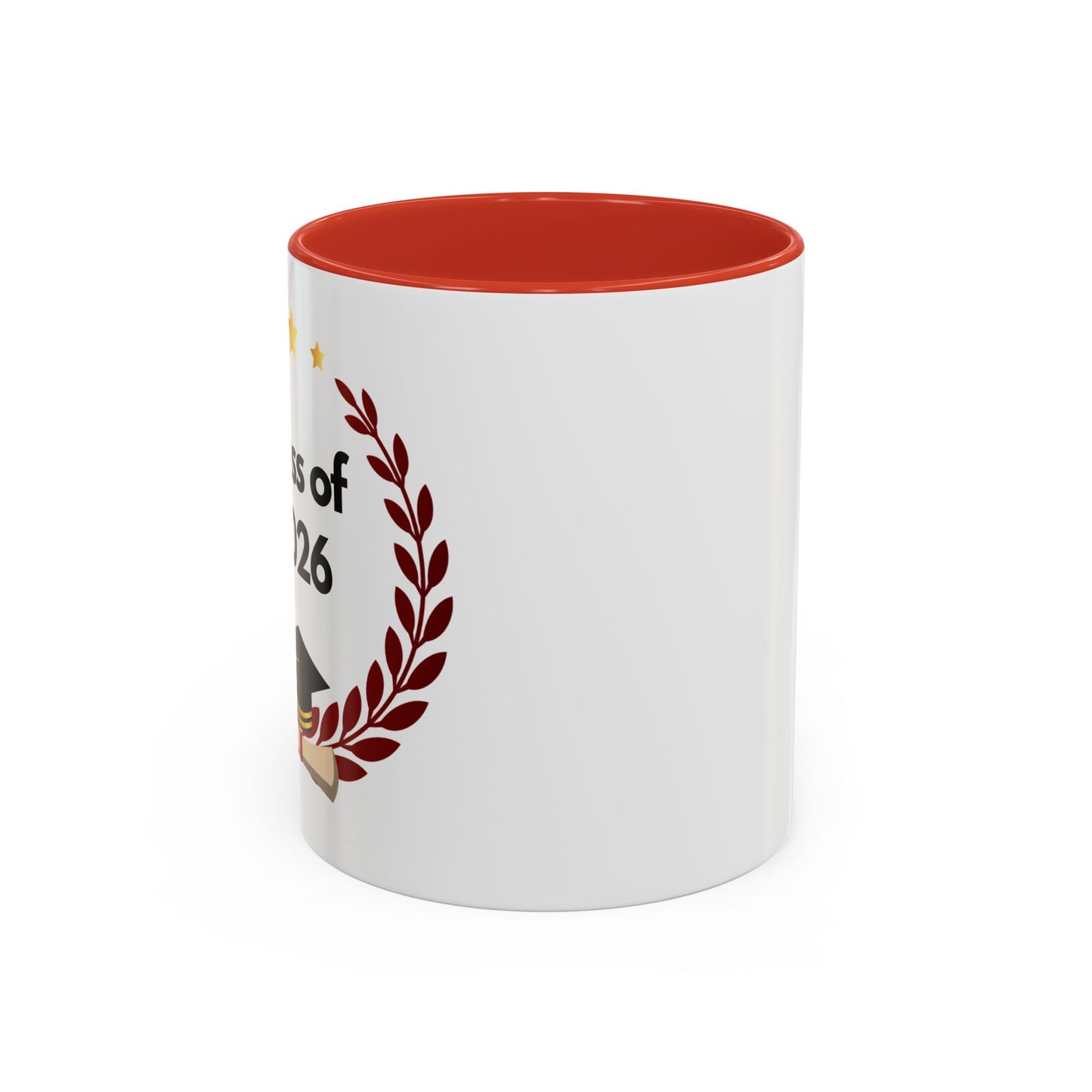 Graduation Class of 2026 Accent Coffee Mug – Personalized Grad Gift