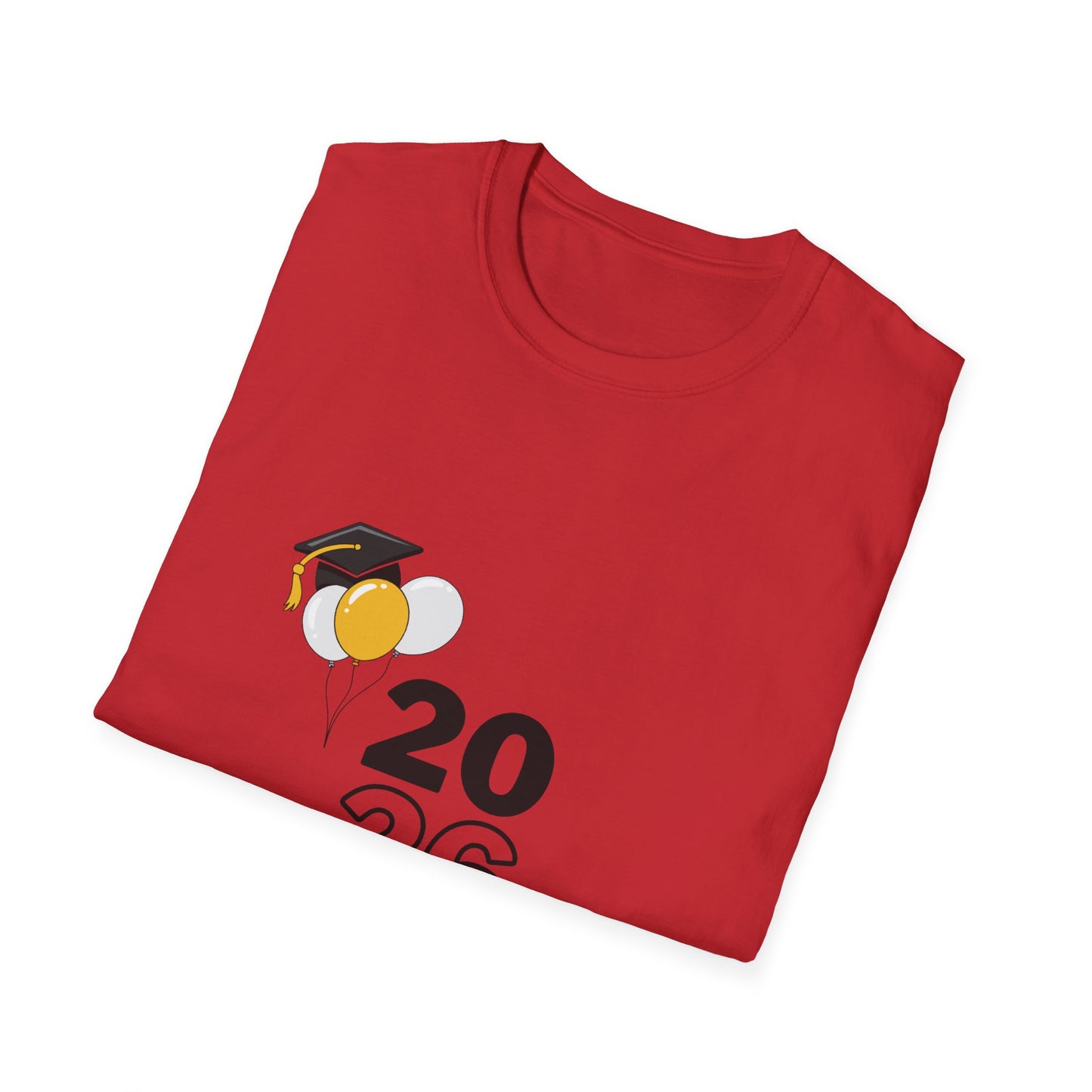 2026 Graduate T-Shirt – 2026 Graduate Tee with Cap & Balloon Design