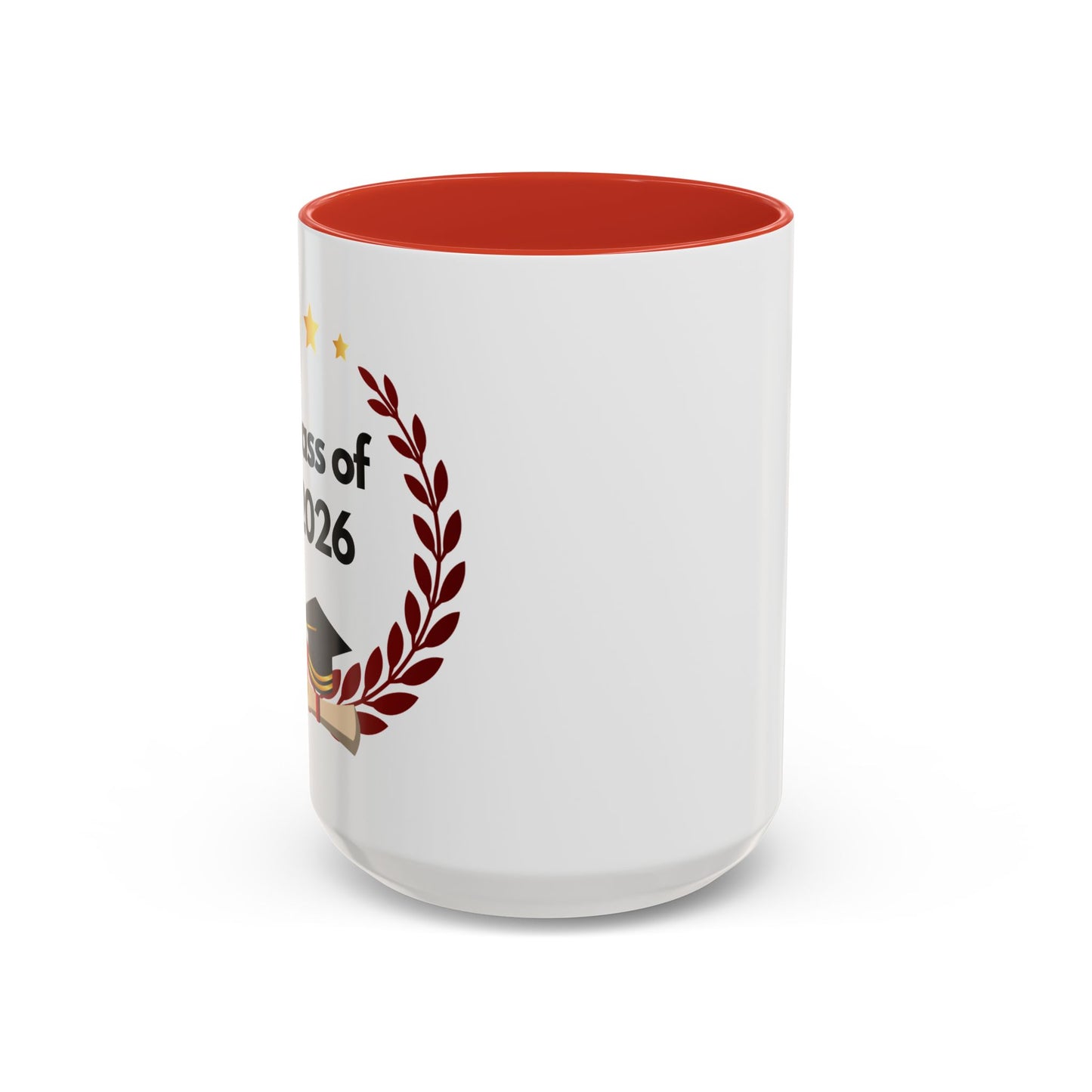 Graduation Class of 2026 Accent Coffee Mug – Personalized Grad Gift