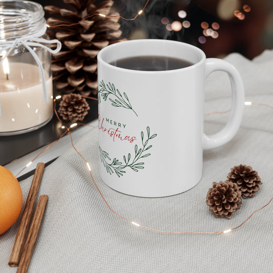 <Merry Christmas Ceramic Mug 11oz