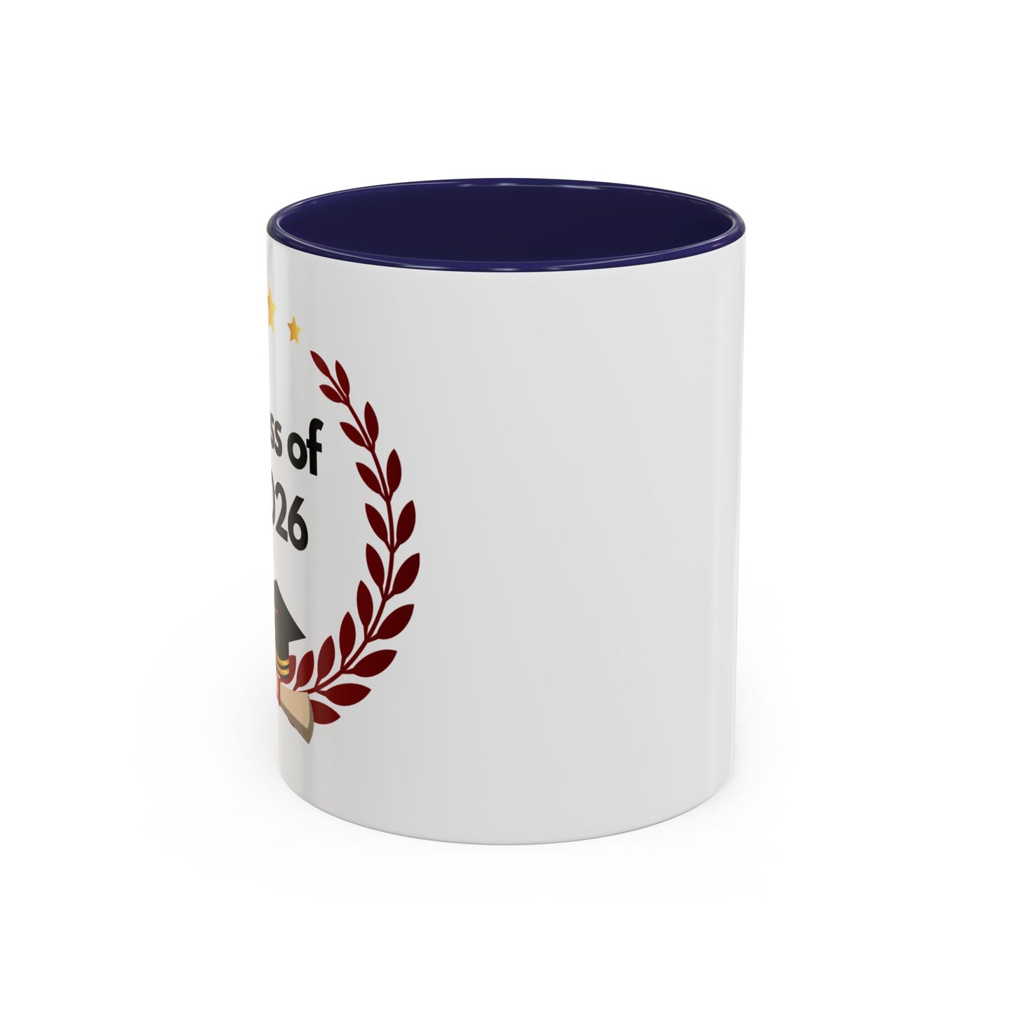 Graduation Class of 2026 Accent Coffee Mug – Personalized Grad Gift