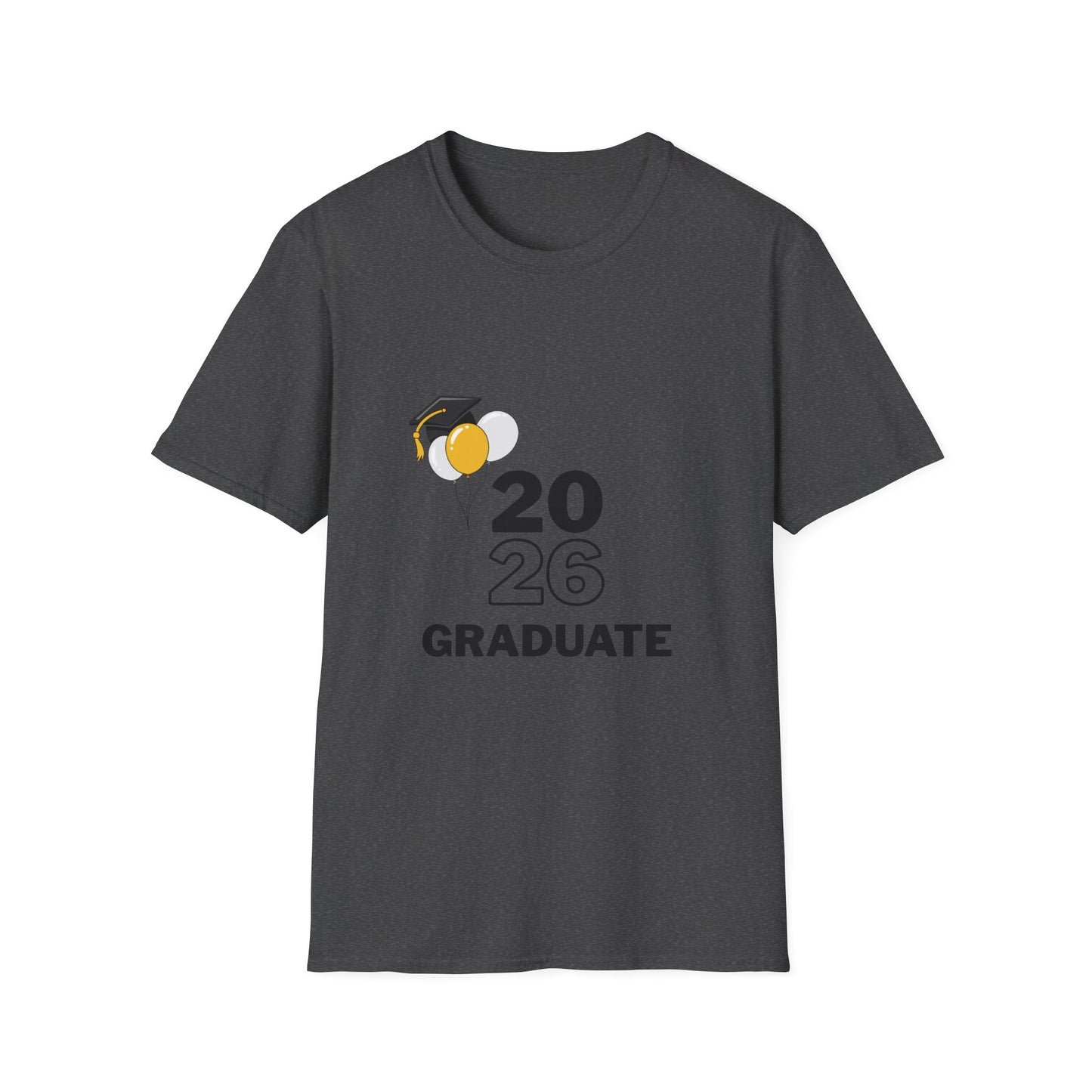 2026 Graduate T-Shirt – 2026 Graduate Tee with Cap & Balloon Design