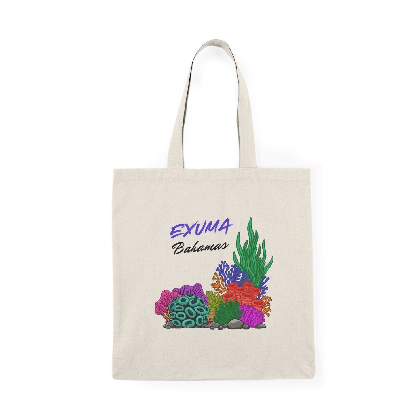 Exuma Bahamas Coral Reef Tote Bag – Natural Beach Market Bag