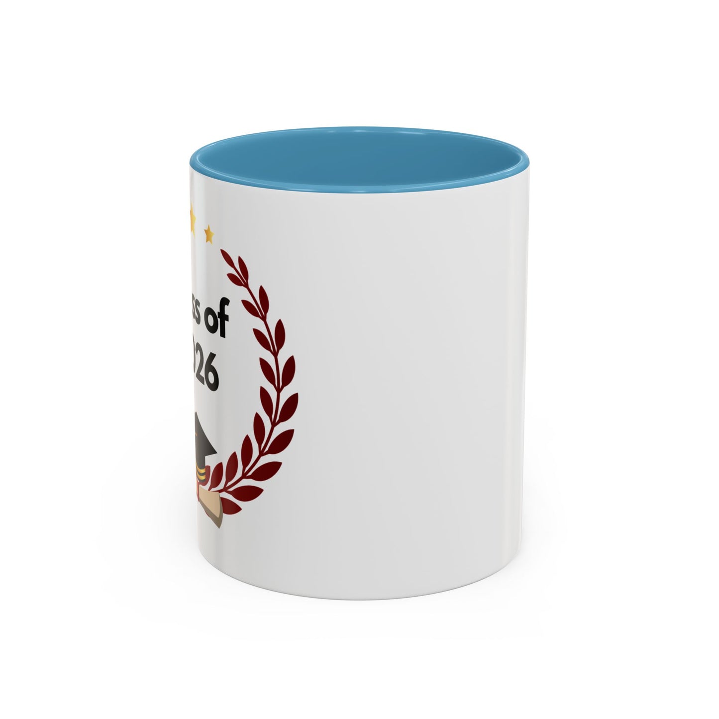 Graduation Class of 2026 Accent Coffee Mug – Personalized Grad Gift