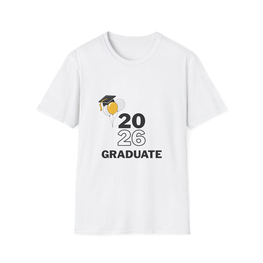 2026 Graduate T-Shirt – 2026 Graduate Tee with Cap & Balloon Design