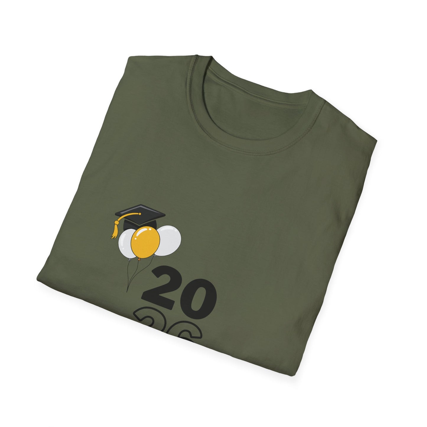 2026 Graduate T-Shirt – 2026 Graduate Tee with Cap & Balloon Design
